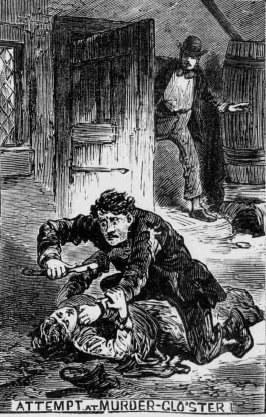 Illustration of the crime in the Illustrated Police News, 11 May 1878. (via British newspaper Archive.) Image copyright The British Library Board. all Rights Reserved. 